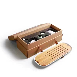 Tea Tray Set with Caddy